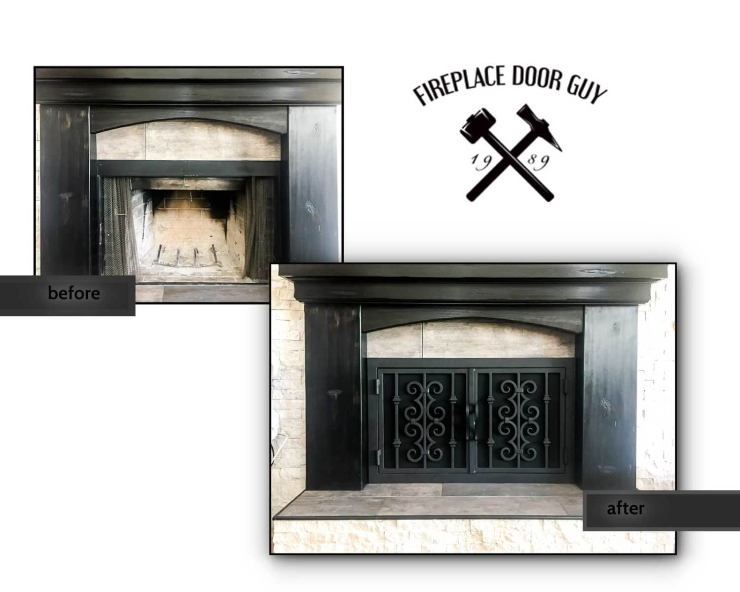 Before and After Gallery | Fireplace Door Guy