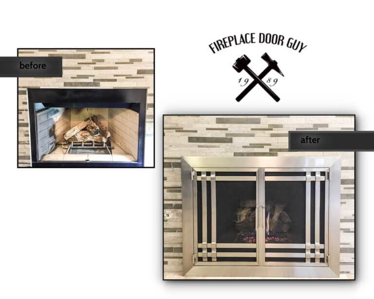 Before and After Gallery Fireplace Door Guy