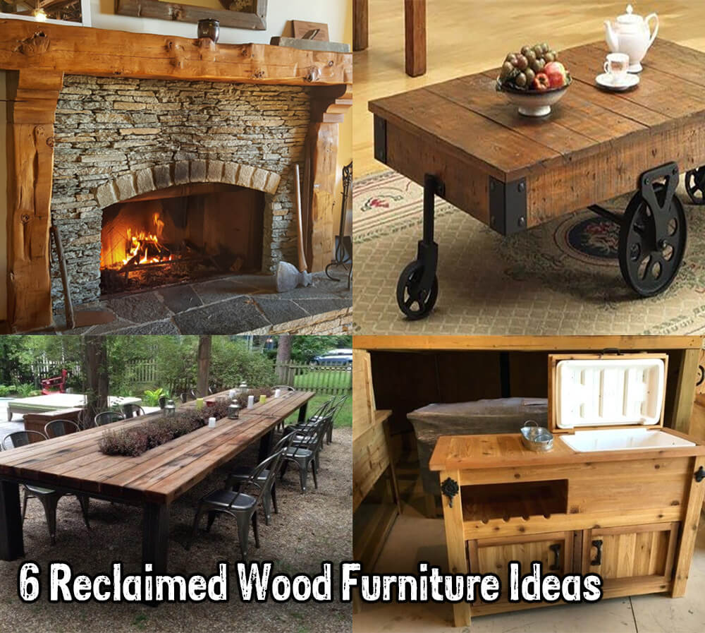 6 Reclaimed Wood Furniture Ideas Fireplace Door Guy